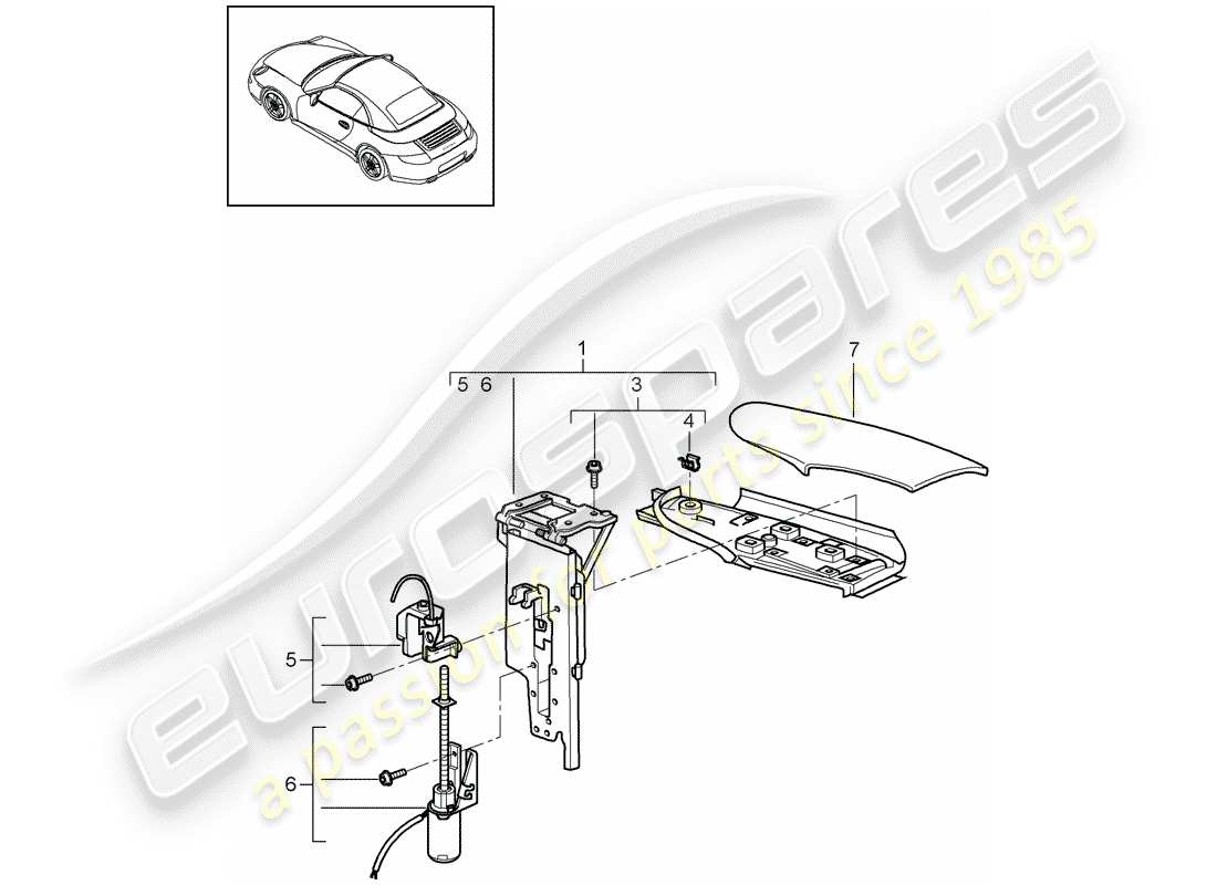 porsche 2012 (997-2) lembo diagramma delle parti