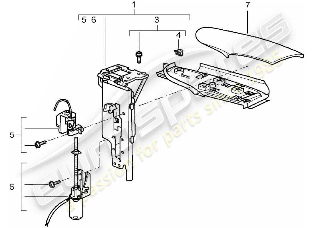 porsche 2005 (997-1) lembo diagramma delle parti