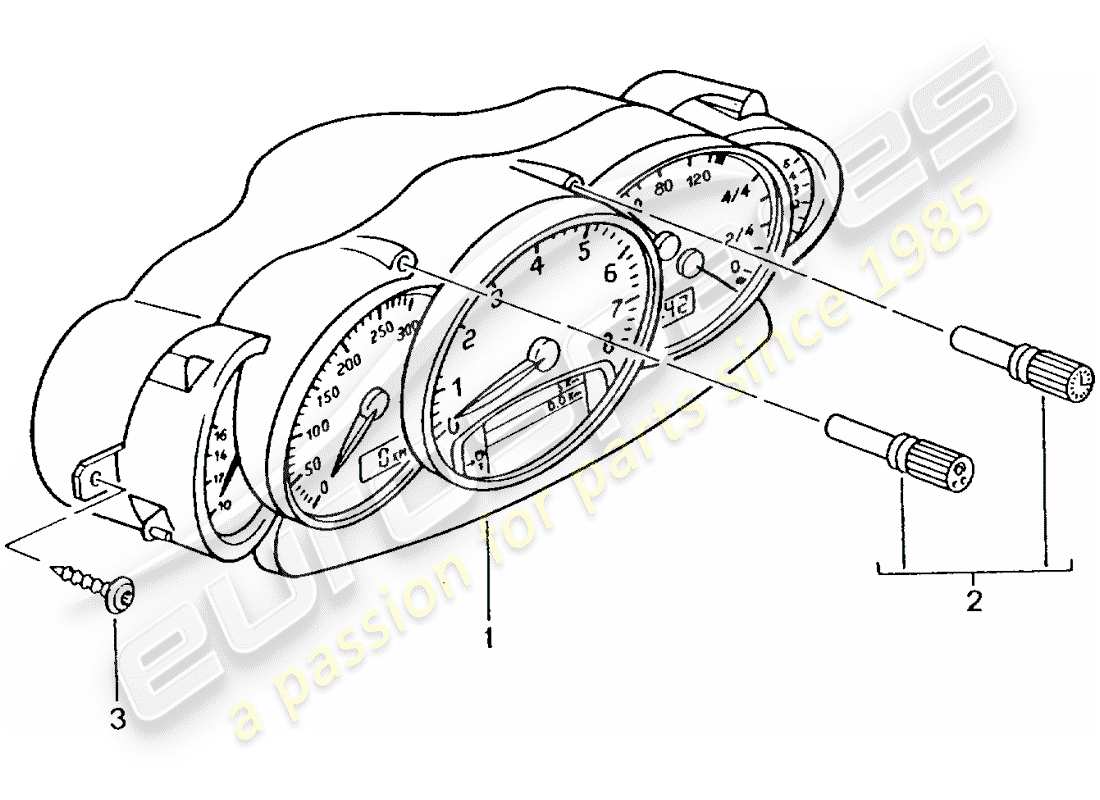 porsche 2003 (996 turbo / gt2) strumenti - completi - vedi memo ti: - gr.9 , nr.10/01 schema delle parti