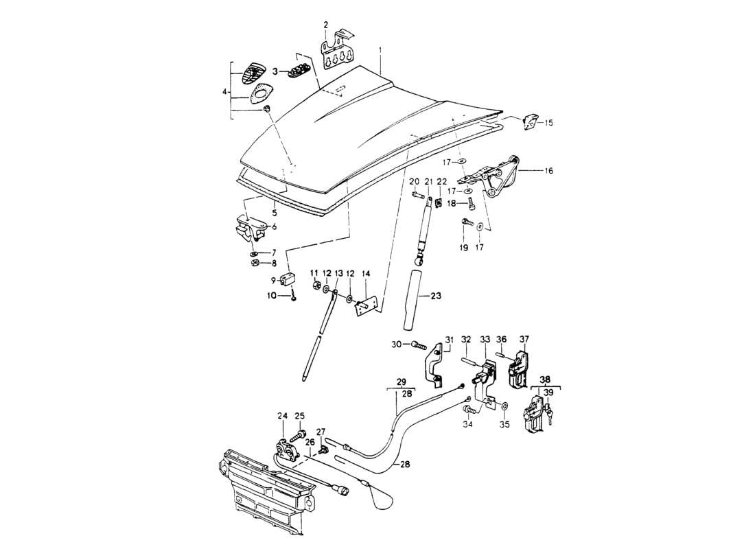 porsche 1994 (964) copertina diagramma delle parti