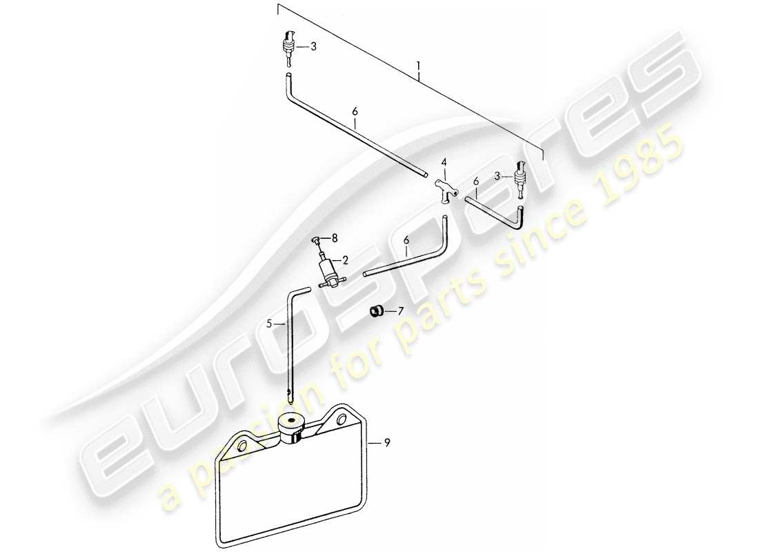 porsche 1952 (356/356a) gruppo rondella diagramma delle parti
