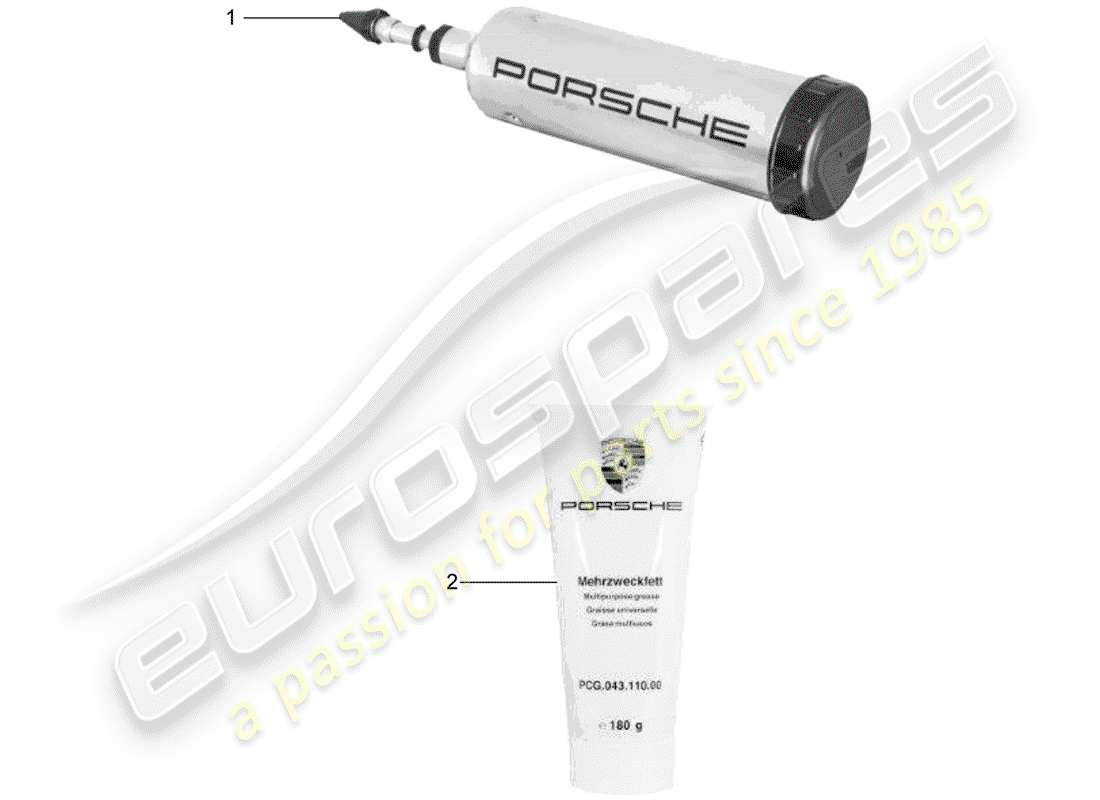 porsche 2013 (accessories) strumento - lubrificanti diagramma delle parti