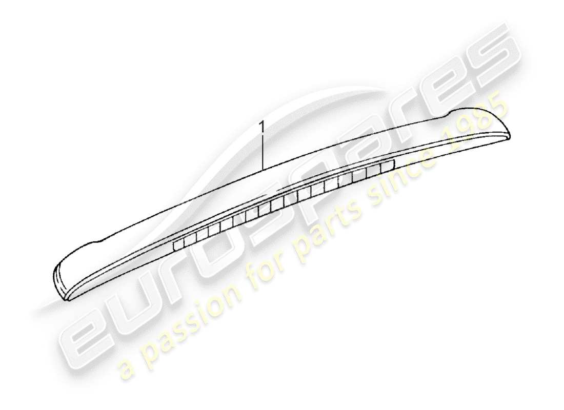 porsche 2012 (accessories) modanatura di copertura del tetto schema delle parti