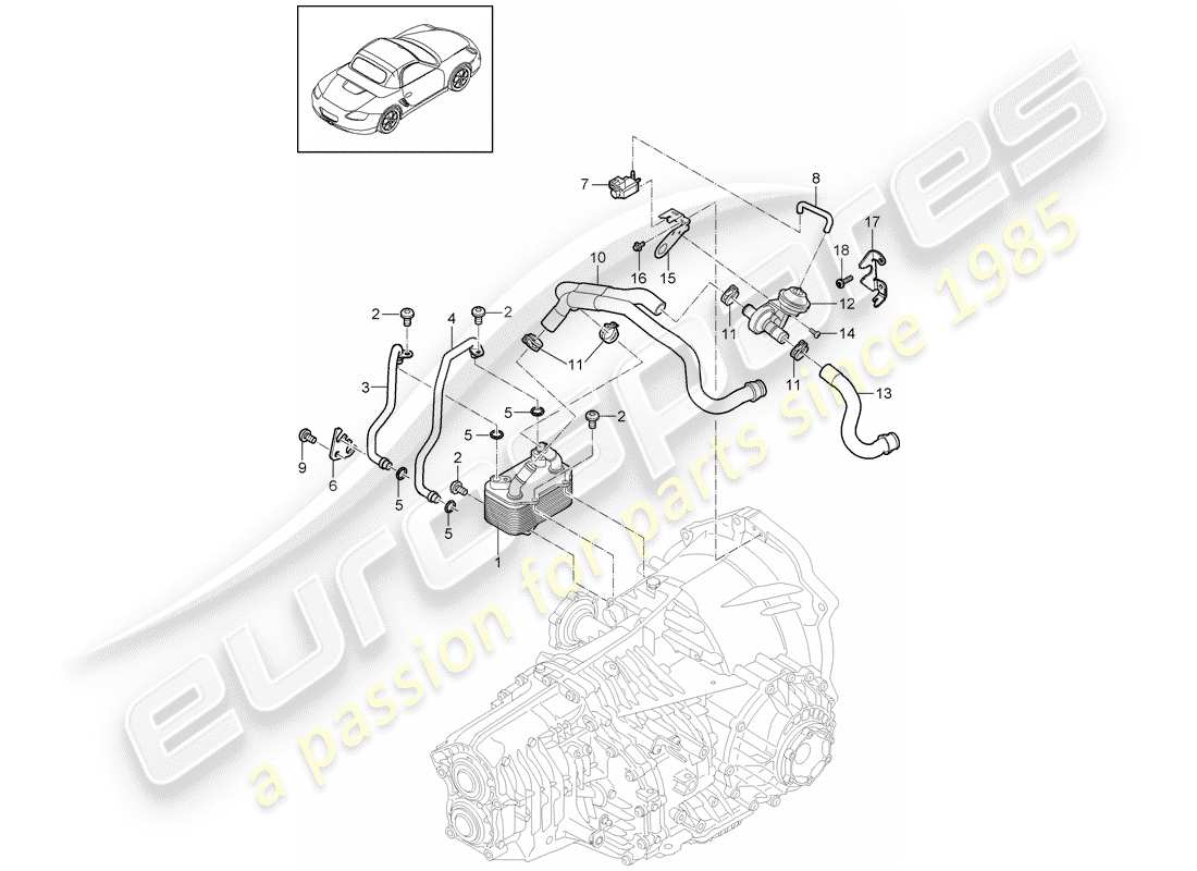 porsche 2012 (987 boxster) - per favore - diagramma delle parti