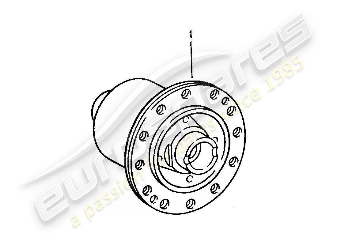 porsche 1994 (993) differenziale di slittamento limitato diagramma delle parti