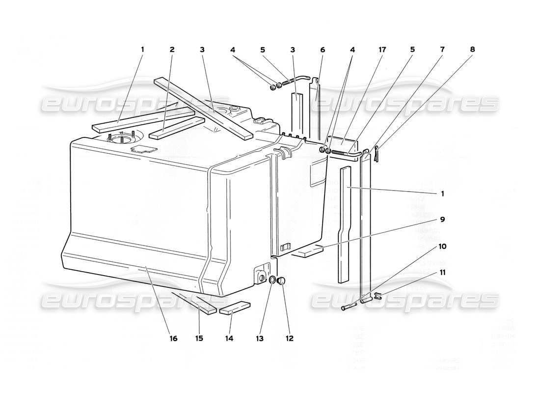 lamborghini diablo sv (1999) impianto di alimentazione (con codice adattatore 0062001647 vedere tabella 62.02.00) (per auto senza inserimento rapido del carburante) diagramma delle parti