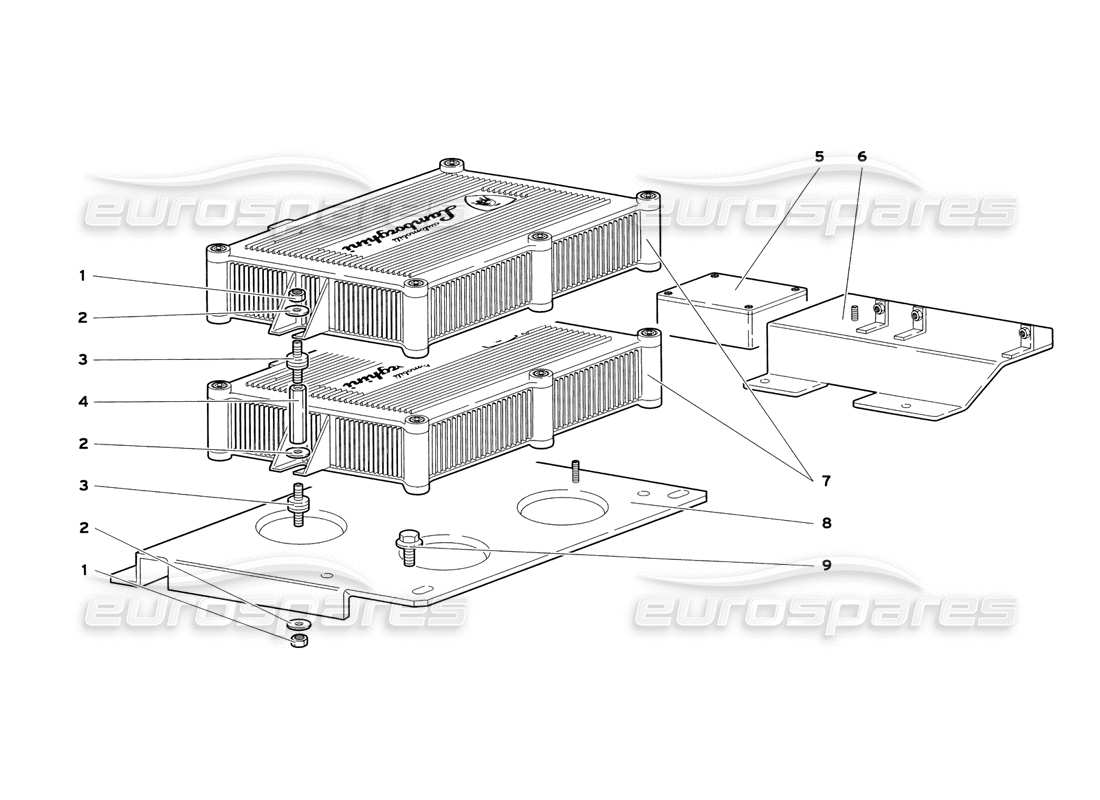 lamborghini diablo sv (1999) diagramma delle parti delle unità di iniezione elettronica