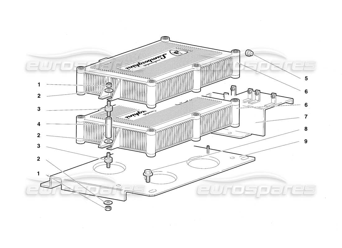 lamborghini diablo sv (1997) unità di iniezione elettronica diagramma delle parti