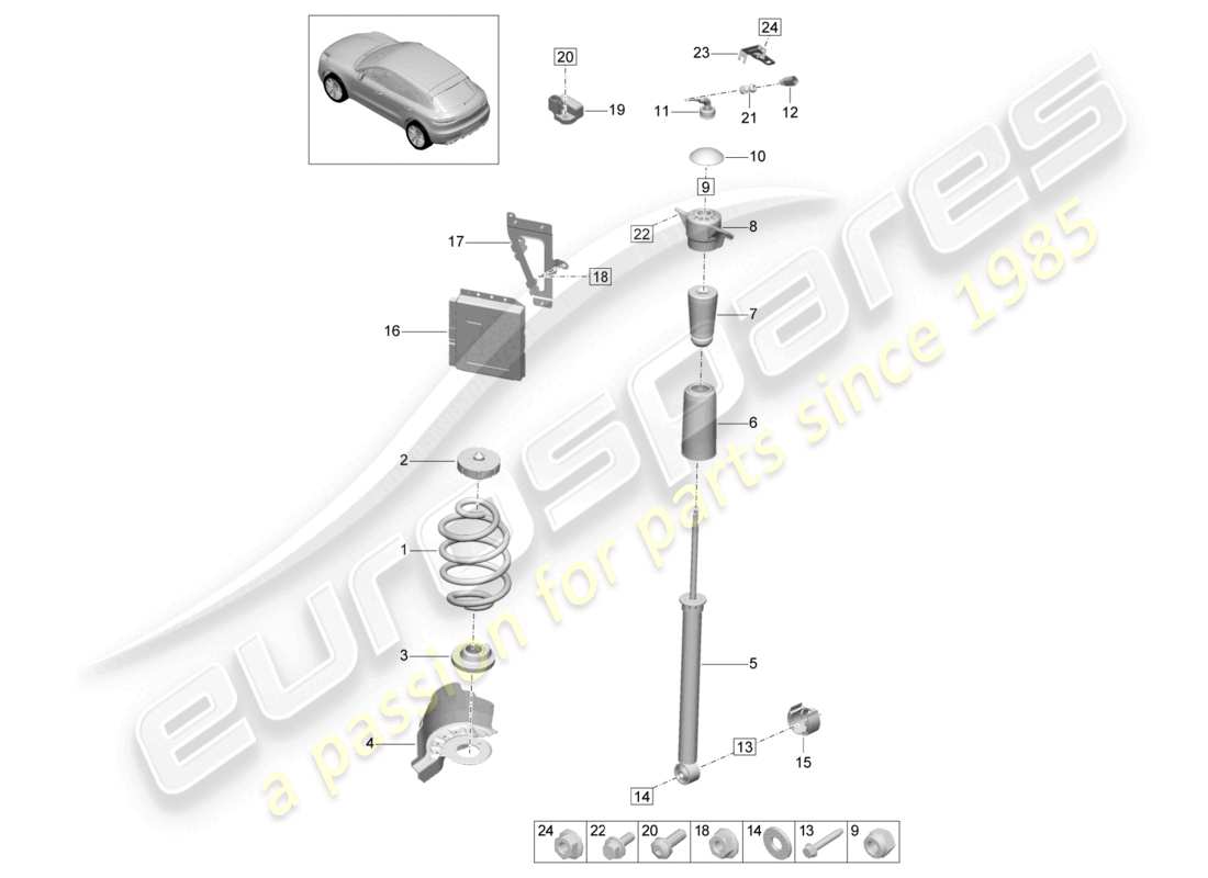 diagramma della parte contenente il codice parte 95b511121j 504