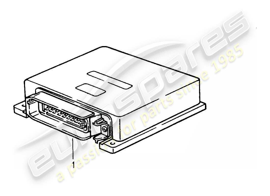 un diagramma delle parti dal catalogo delle parti porsche 1987 (refurbished and exchange catalogue)