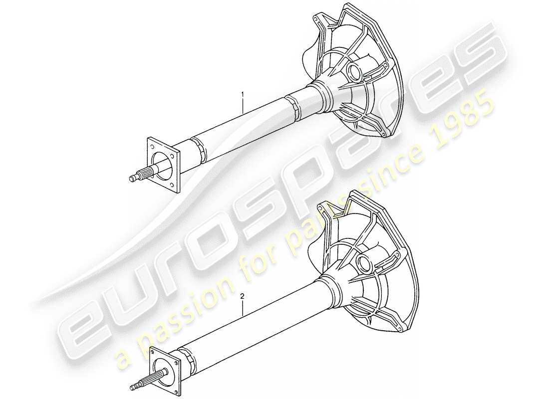 un diagramma delle parti dal catalogo delle parti porsche 2012 (refurbished and exchange catalogue)