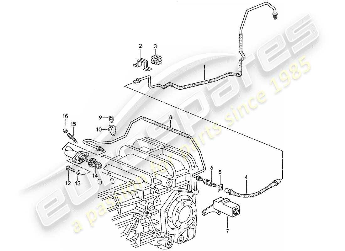 porsche 1990 (928) cambio automatico - comando serratura 2 - d - mj 1990>> schema delle parti