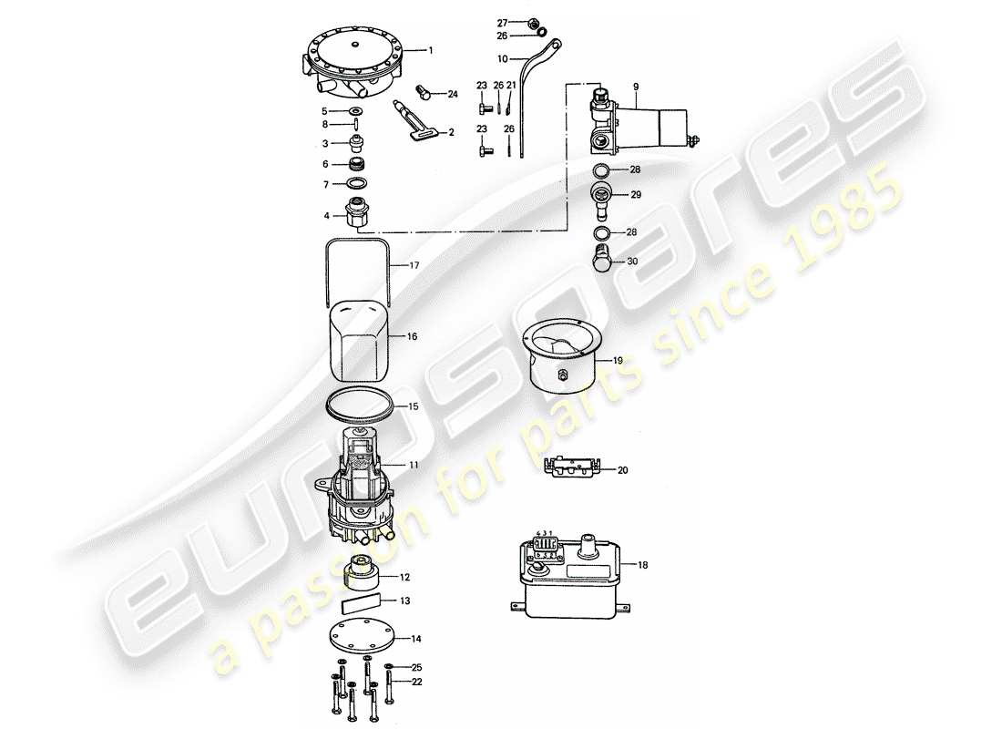 porsche 1977 (911) materiale di riparazione - centralina miscela - pompa - d >> - mj 1976 schema delle parti