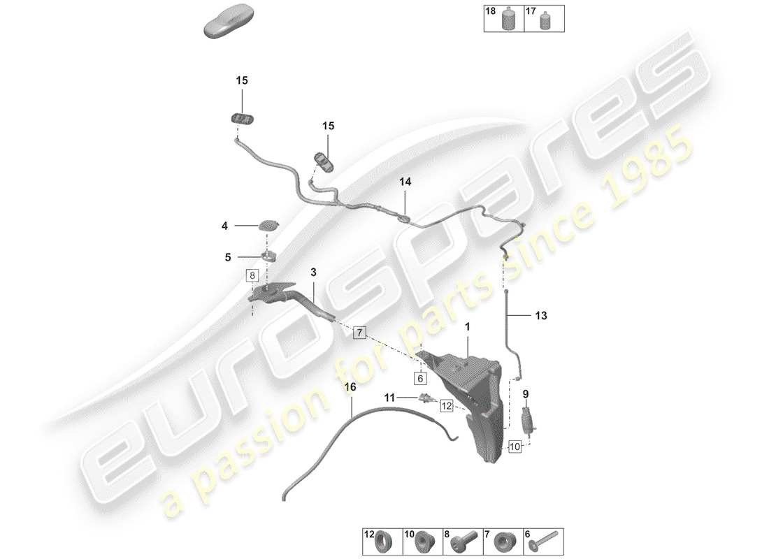 porsche 2019 (992-1) gruppo rondella diagramma delle parti