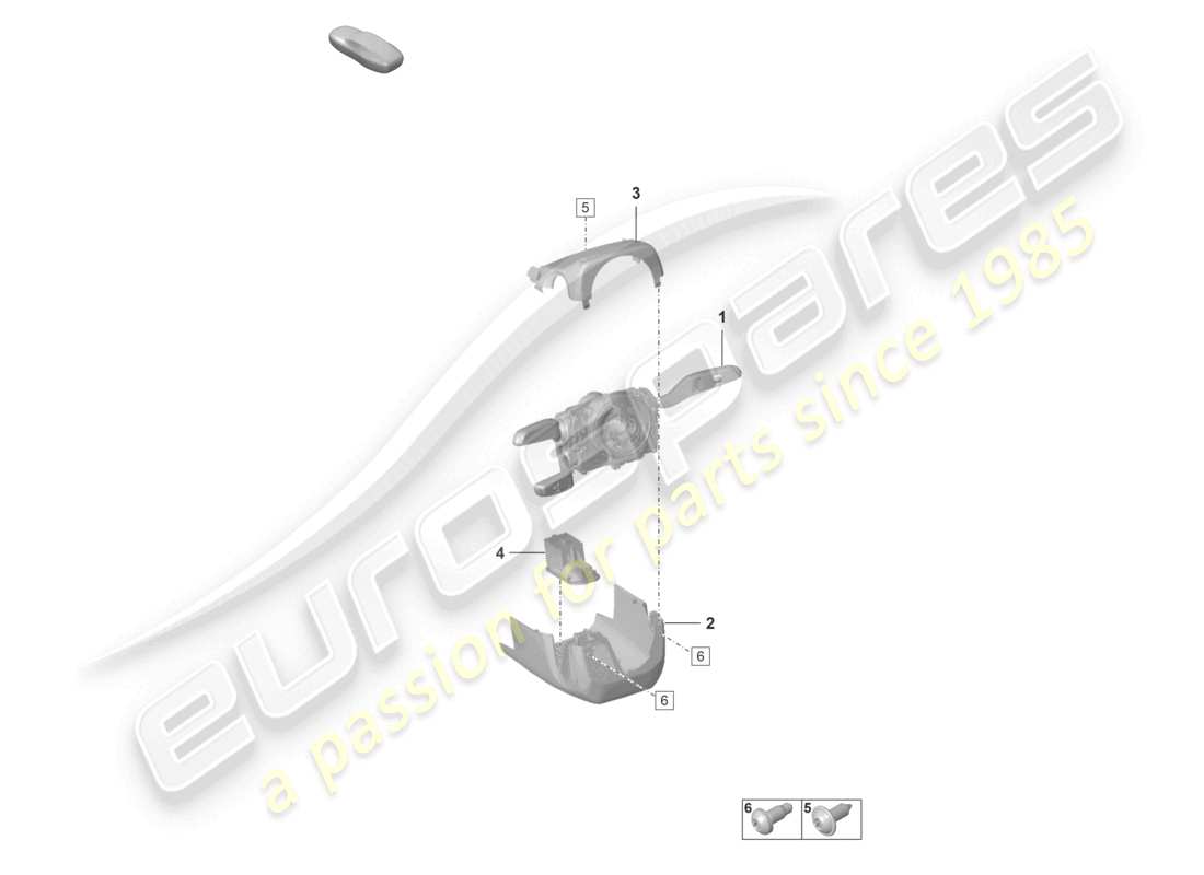 porsche 2019 (992-1) interruttore piantone sterzo d - 25.11.2019>> diagramma delle parti