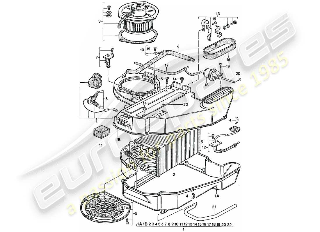 porsche 1981 (924) condizionatore d'aria - f 92-cn402 198>> - f 93-cn100 306>> diagramma delle parti