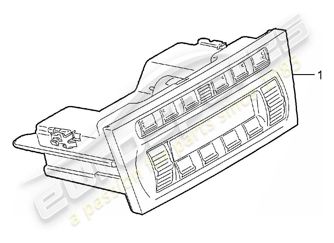 porsche 2008 (987 boxster) interruttore di controllo diagramma delle parti