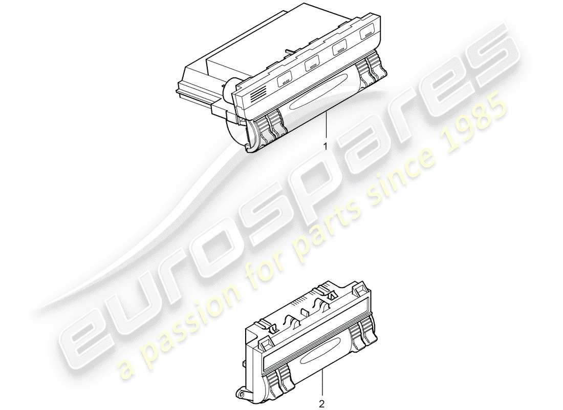 porsche 2008 (cayenne e1 9pa) unità operativa diagramma delle parti