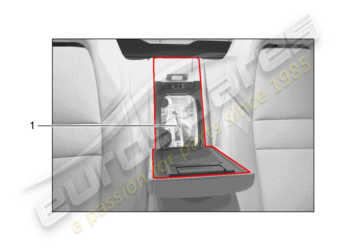 porsche 2014 (tequipment panamera) frigorifero diagramma delle parti