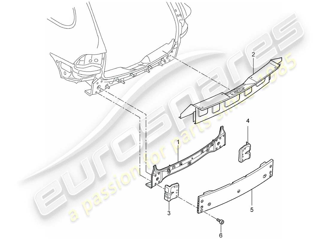 porsche 2013 (cayenne e2 92a) schema delle parti estremità posteriore