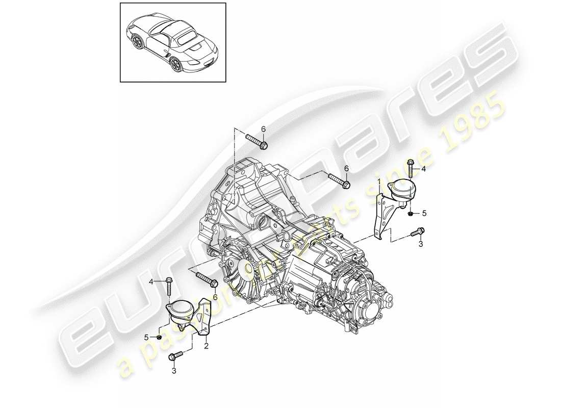 porsche 2012 (987 boxster) - per favore - diagramma delle parti