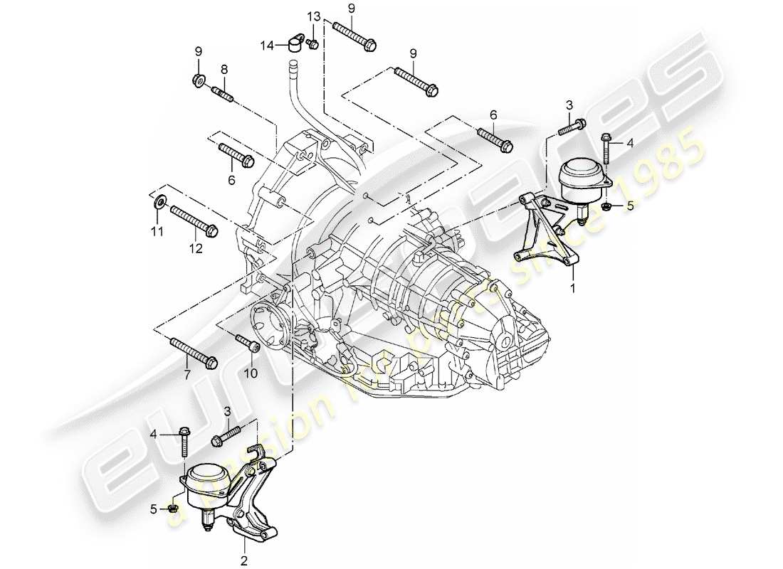 porsche 2008 (987 boxster) schema delle parti tiptronic