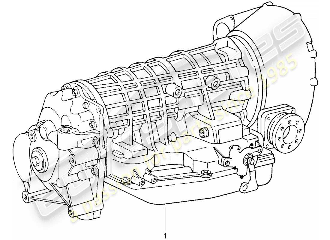 porsche 1990 (964) tiptronic - trasmissione sostitutiva diagramma delle parti