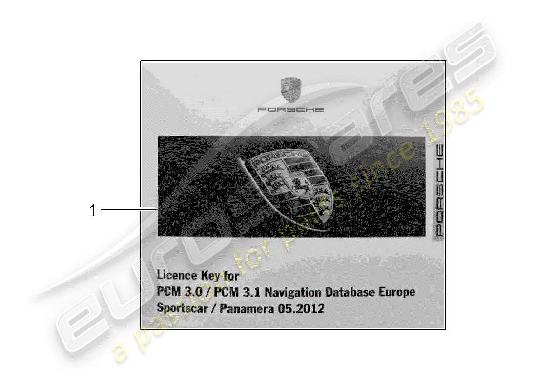 porsche 2002 (tequipment) documento di rilascio per diagramma delle parti