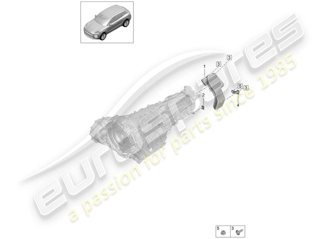 porsche 2019 (macan) condotto dell'aria diagramma delle parti