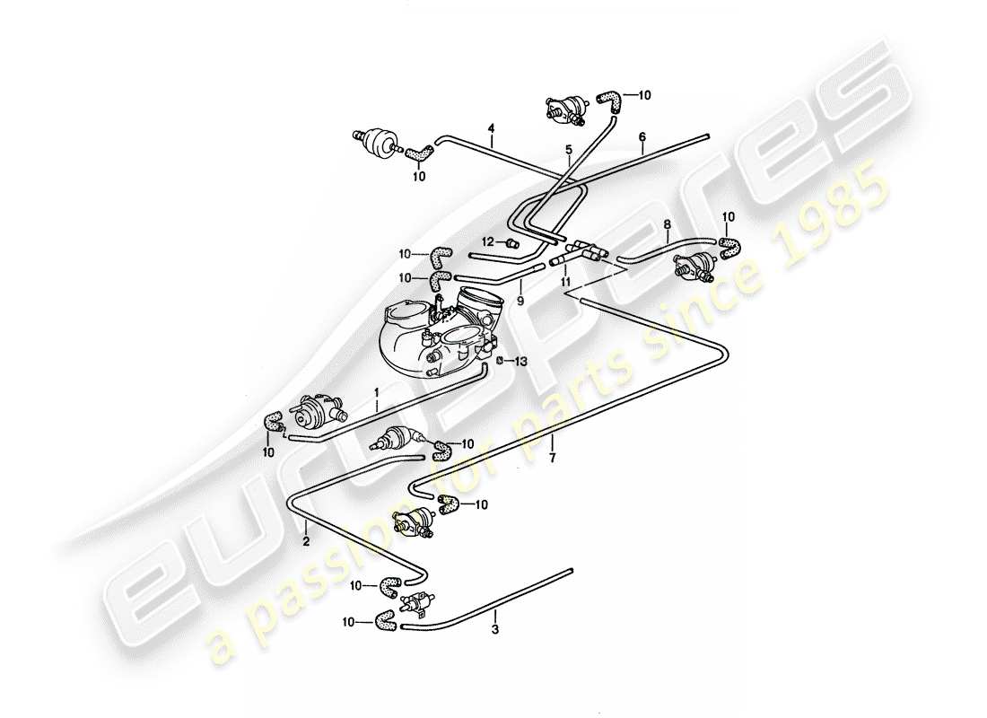 porsche 1994 (928) lh-jetronic - diagramma delle parti 3