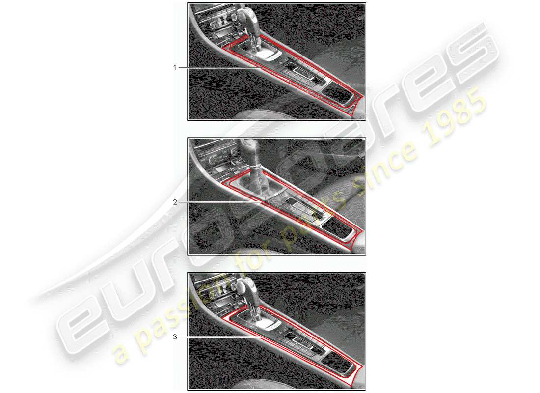 porsche 2016 (tequipment 98x/99x) ordinare diagramma delle parti