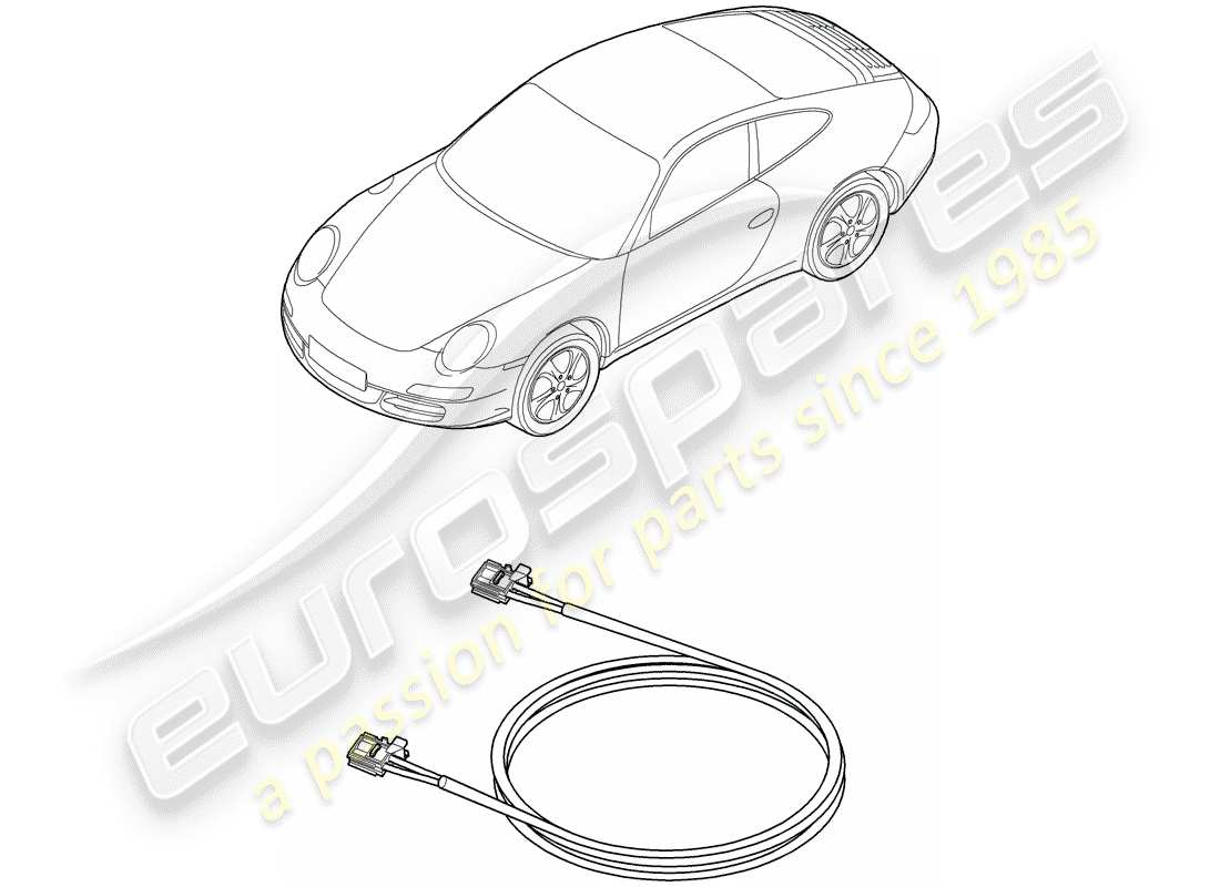 porsche 2009 (997-2) fibra ottica leggera diagramma delle parti