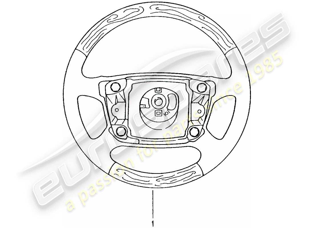 porsche 2012 (tequipment) volante con airbag diagramma delle parti