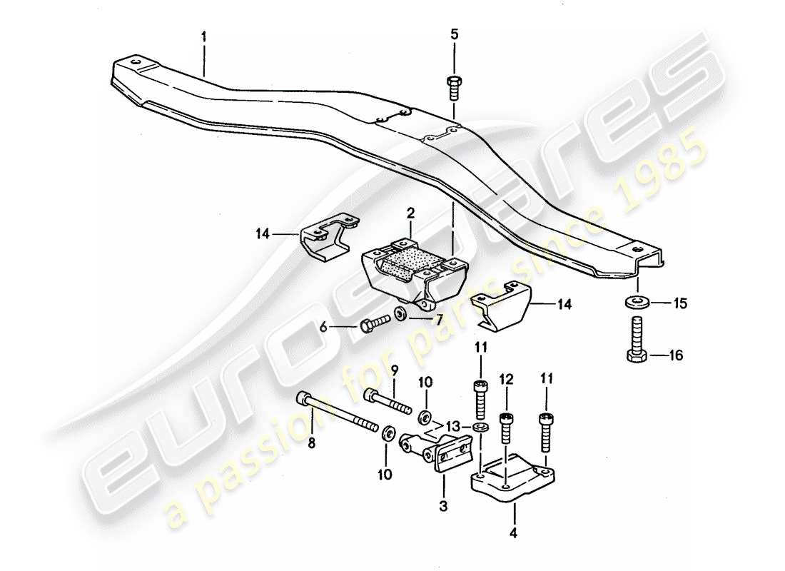 porsche 1990 (944) sospensione trasmissione - per - cambio automatico - d >> - mj 1989 schema delle parti