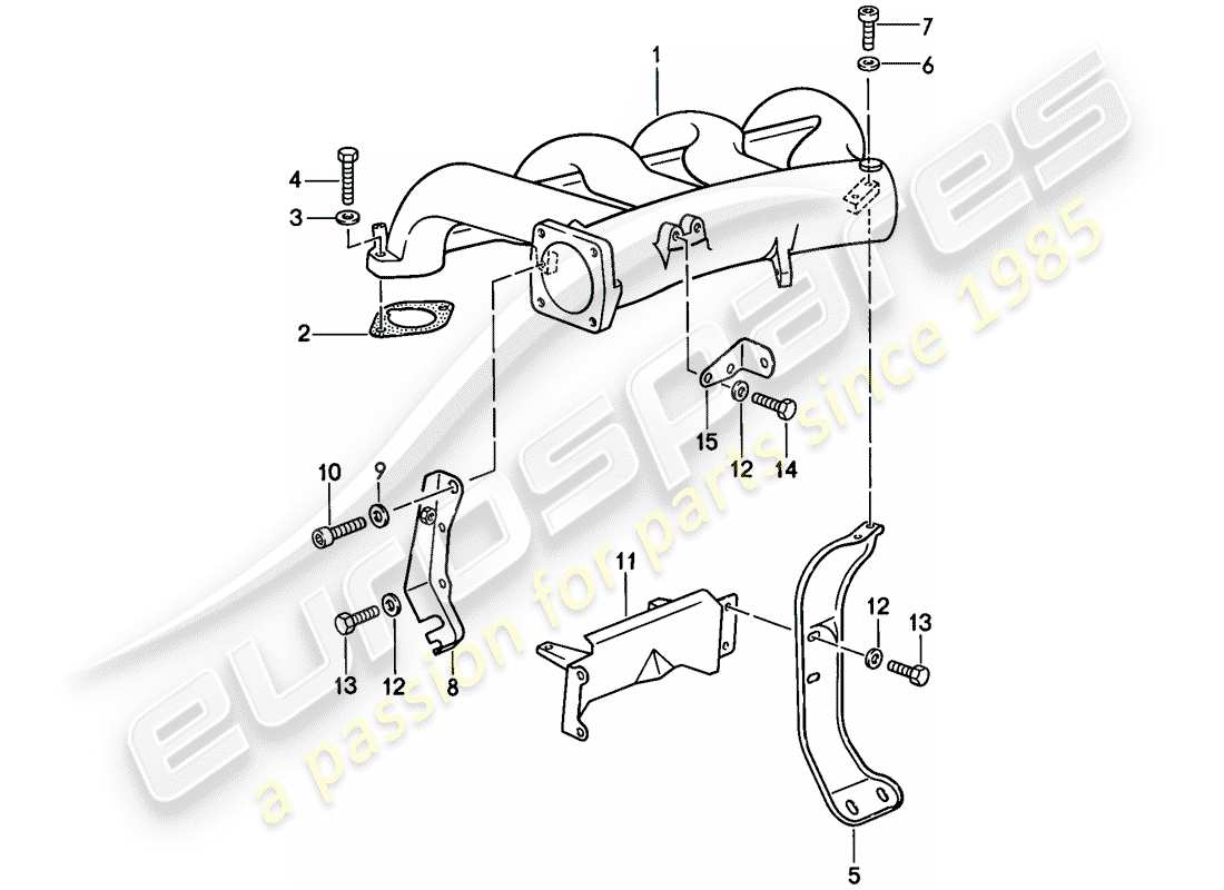 porsche 1986 (944) l-jetronic - diagramma delle parti 4