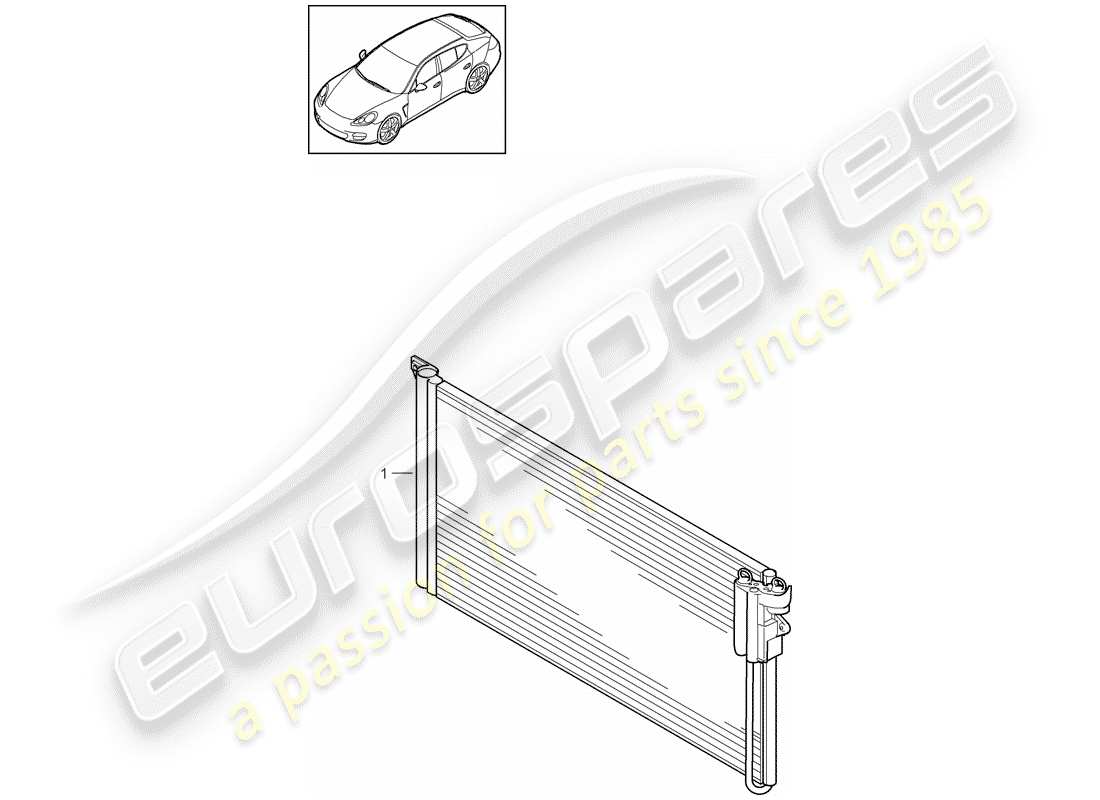 porsche 2015 (panamera 970) condensatore diagramma delle parti