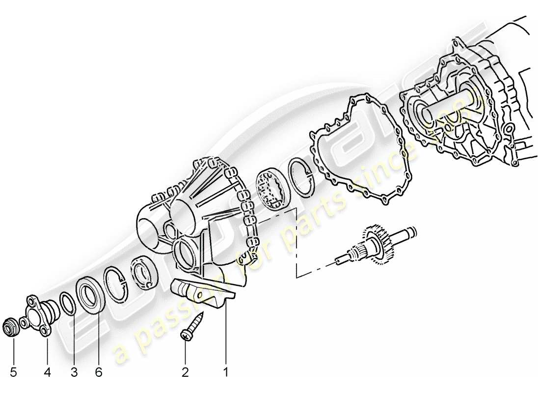 porsche 2009 997-2 turbo / gt2 schema delle parti tiptronic