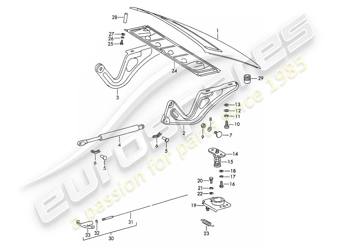 porsche 1966 (911/912) copertina diagramma delle parti