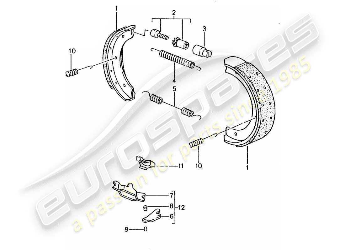 porsche 2004 (996) freno a mano diagramma delle parti