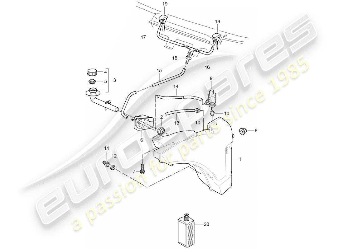 porsche 2010 (997-2) gruppo rondella diagramma delle parti