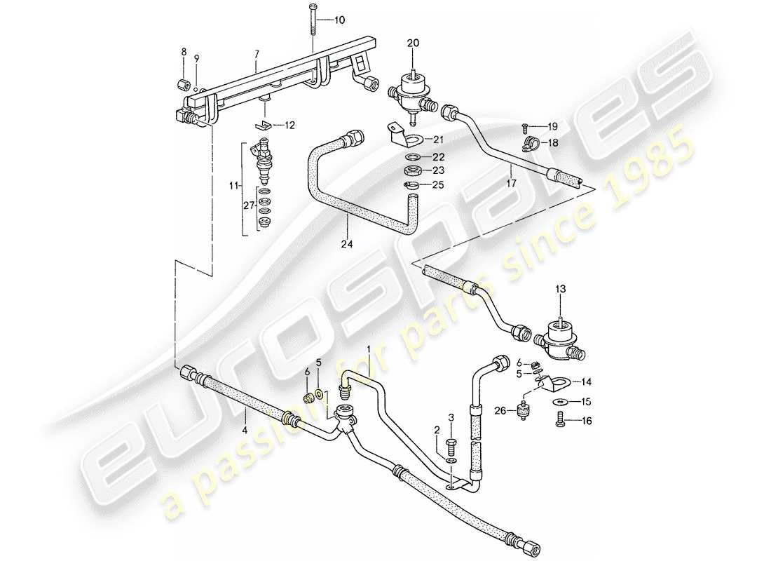 porsche 1988 (959) preparazione miscela 2 diagramma delle parti