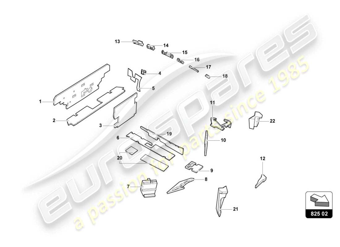 lamborghini lp610-4 coupe (2018) diagramma delle parti damping