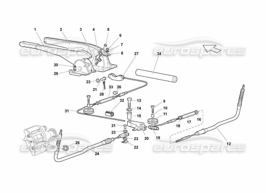 lamborghini murcielago lp670 freno a mano diagramma delle parti