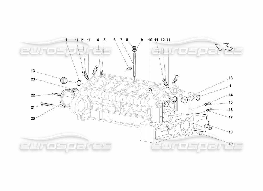 lamborghini murcielago lp670 basamento diagramma delle parti