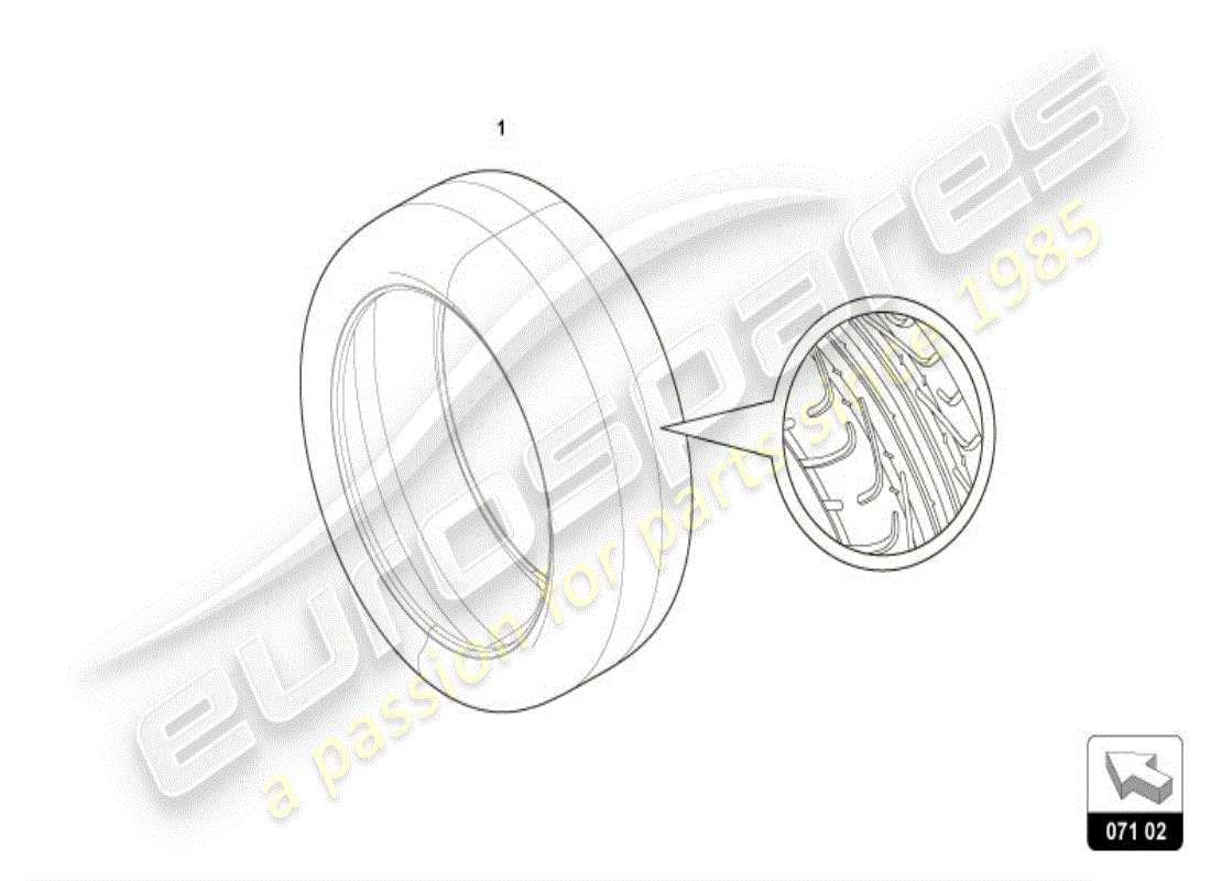 lamborghini huracan lp600-4 zhong coupe (accessories) diagramma delle parti pneumatici