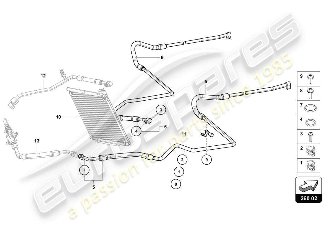 lamborghini lp720-4 coupe 50 (2014) impianto a/c con regolazione elettronica schema parte