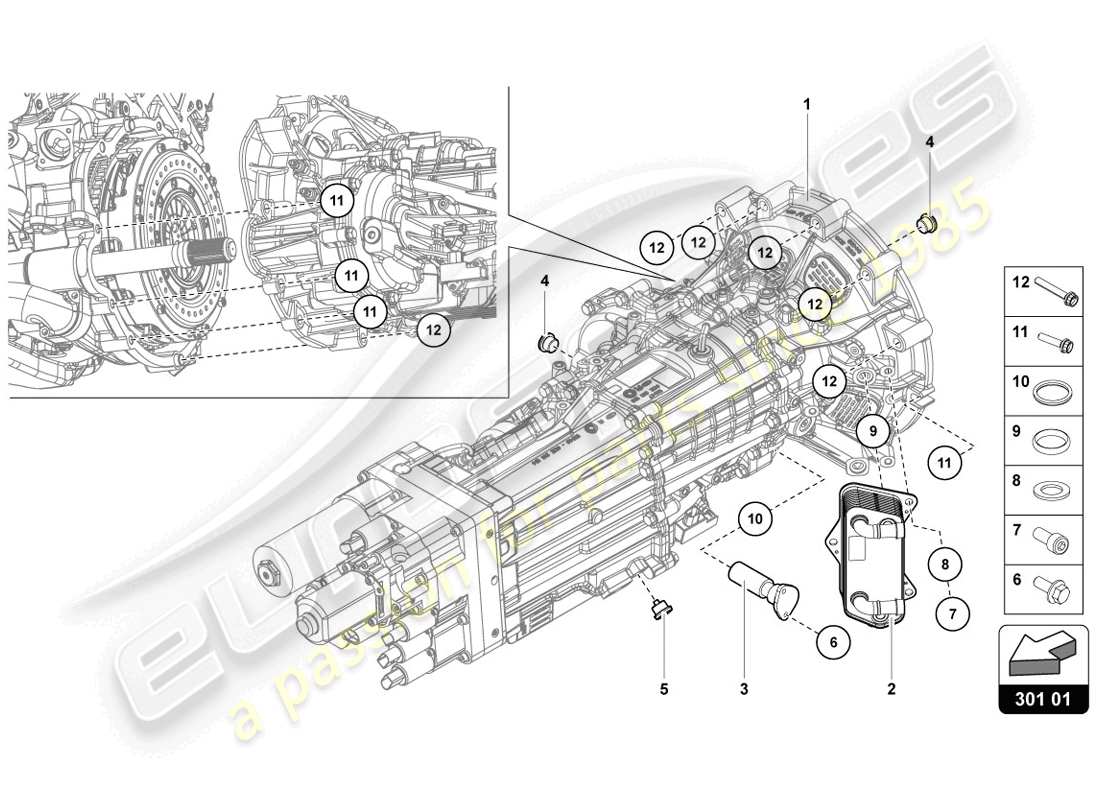 lamborghini 2014 (lp720-4 coupe 50) schema delle parti filtro olio