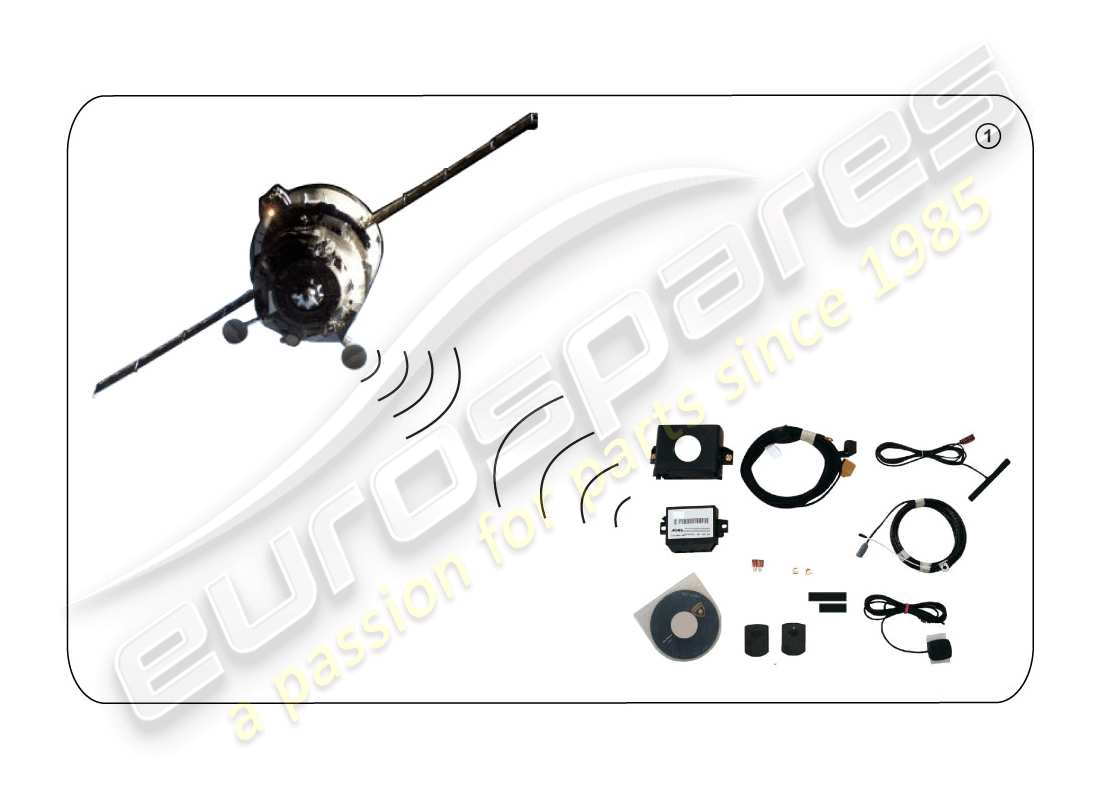 lamborghini accessories (lp610-4 avio) kit installazione per sistema di navigazione mobile -gps- schema parte