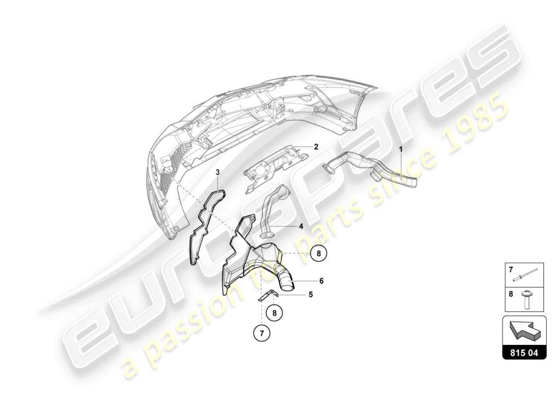 lamborghini lp720-4 roadster 50 (2014) diagramma delle parti guida aria