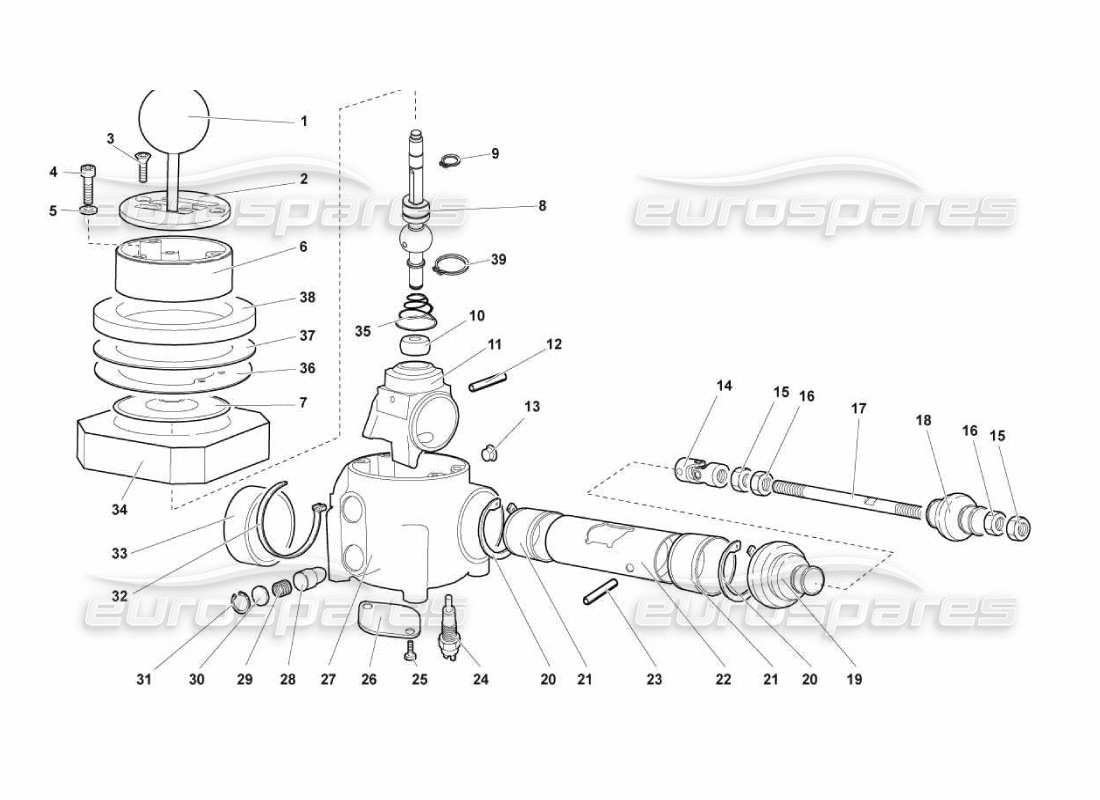 lamborghini murcielago lp670 torre di controllo del cambio diagramma delle parti